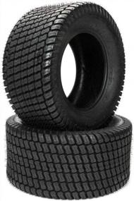 img 4 attached to Set Of 2 High-Quality 23X10.50X12 Lawn Mower Golf Cart Garden Tires With Turf Tread Pattern, 4PR, And Tubeless Design By Parts-Diyer