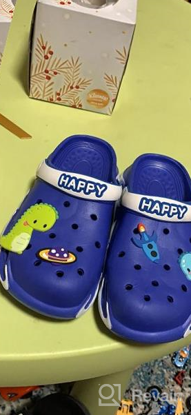 img 1 attached to 👦 KUBUA Children's Slip-On Water Shoes - Garden Clogs for Boys and Girls review by Blake Clemons