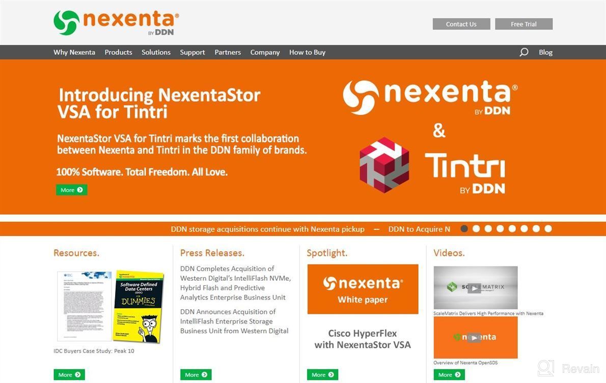 img 1 attached to Nexenta Storage Solutions review by Brett Jarvis