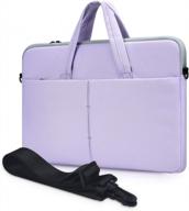 фиолетовая сумка через плечо для ноутбуков hp, dell, lenovo и asus с диагональю экрана 15,6 дюймов: защитный чехол и стильный футляр для переноски для женщин логотип