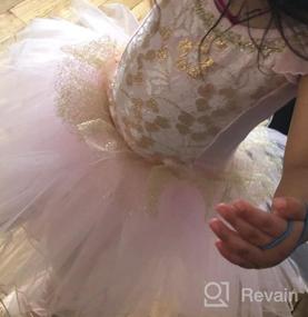 img 6 attached to Cute and Charming: Meeyou Little Girls' Flower Ovelay Ballet Tutu Dress
