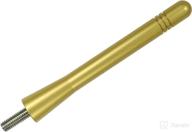 antennamastsrus - made in usa - 4 inch gold aluminum antenna is compatible with ford mustang (1979-2009) logo