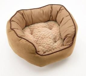 img 1 attached to Neat Solutions Pets Embossed Polysuede Cats best on Beds & Furniture