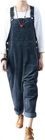 img 2 attached to 👩 Adjustable Women's Corduroy Overalls Jumpsuit - Ladyful Clothing for Jumpsuits, Rompers & Overalls