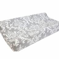 cotton changing pad cover for baby - floral on grey diaper liners table protection sahaler original logo