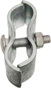 img 2 attached to 🔒 Premium Chain Link Fence Panel Clamps - Dog Kennel Clamps: Securing 1-3/8" Chain Link Fence Pipe Panel Frames. Ideal for Dog Kennels, Runs, or Temporary Fencing. Includes 8 Set of Saddle Clamps.