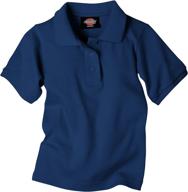 dickies little girls' picot collar tops, tees & blouses - stylish clothing for girls logo