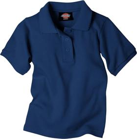 img 1 attached to Dickies Little Girls' Picot Collar Tops, Tees & Blouses - Stylish Clothing for Girls