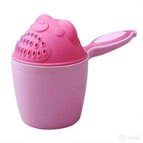 img 3 attached to 🐻 Baby Bath Rinser Cup - Shampoo Rinser and Hair Washing Cup for Infants, Protects Eyes (Pink Bear)