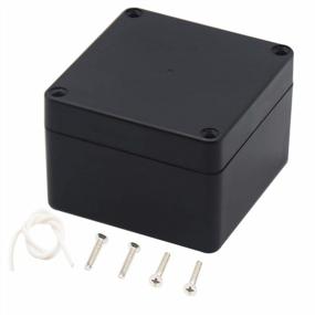 img 4 attached to Junction Box, Zulkit Project Box IP65 Waterproof Dustproof ABS Plastic Electrical Boxes Enclosure Black 3.27 X 3.19 X 2.20 Inch (83 X 81 X 56Mm)(Pack Of 1)