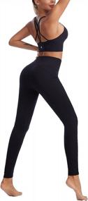img 1 attached to Women'S UBFEN Spandex Leggings W/ 3 Pockets: High Waisted Compression Yoga Shorts