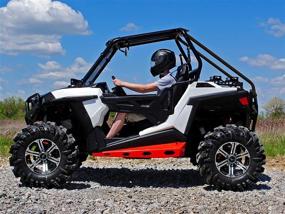 img 1 attached to 🔧 Enhanced Performance SuperATV Wrinkle Black Heavy-Duty Rear Roll Cage Support for Polaris RZR 900 / 900 XC / 900 S (2015-2020)