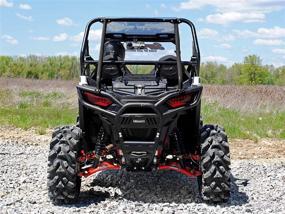 img 2 attached to 🔧 Enhanced Performance SuperATV Wrinkle Black Heavy-Duty Rear Roll Cage Support for Polaris RZR 900 / 900 XC / 900 S (2015-2020)