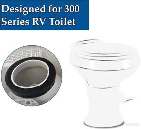 img 1 attached to 🚽 Premium RV Toilet Seal and Flange Seal Kit for Dometic 300, 310, and 320 Series Toilets – A Reliable Replacement Solution