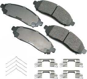 img 1 attached to 🔵 Akebono ACT1094 Proact High-Performance Ceramic Disc Brake Pad kit, in GREY