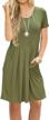 versatile and chic: auselily women's knee length swing dress with pockets logo