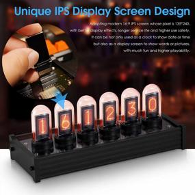 img 3 attached to DIY Nixie Clock With Large 135X240 Pixel IPS Display - Perfect Gift For Tech Enthusiasts!