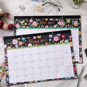 img 3 attached to 2023 Desk Calendar - Desk Calendar 2023 From JAN. 2023 - DEC. 2023, 16.8" X 12", 12 Monthly Desk/Wall Calendar 2-In-1, Thick Paper With 2 Corner Protectors, Large Unruled Blocks - Floral