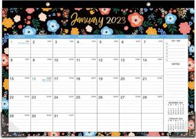 img 4 attached to 2023 Desk Calendar - Desk Calendar 2023 From JAN. 2023 - DEC. 2023, 16.8" X 12", 12 Monthly Desk/Wall Calendar 2-In-1, Thick Paper With 2 Corner Protectors, Large Unruled Blocks - Floral