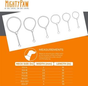 img 3 attached to Mighty Paw Slip Collar: Premium Stainless Steel Choke Collar for Effective Dog Training with Strong, Durable, Weather-Proof & Tarnish-Resistant Metal Chain