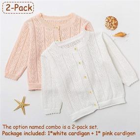 img 2 attached to Simplee Kids Sweater Cardigans Cardigan Apparel & Accessories Baby Girls for Clothing