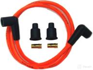 🔌 orange copper core v-twin 7mm spark plug wire kit - 32-0650 logo