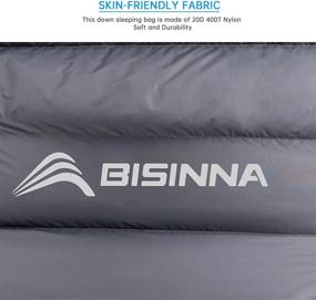 img 1 attached to Ultralight Backpacking Sleeping Bag - 650 Fill Power Down, 32-50F Temperature Range, Compact Envelope Design For Adults And Kids - Ideal For Hiking, Camping And Outdoor Activities By BISINNA