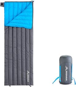 img 4 attached to Ultralight Backpacking Sleeping Bag - 650 Fill Power Down, 32-50F Temperature Range, Compact Envelope Design For Adults And Kids - Ideal For Hiking, Camping And Outdoor Activities By BISINNA