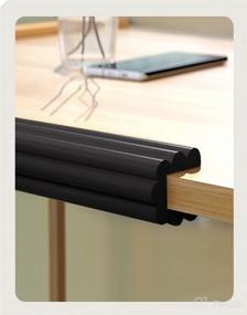 img 2 attached to 👶 Baby Safety Edge Protector: Soft Extra-Wide Foam Padding with Strong Adhesive Tape - 14.75ft, Black. Protects Sharp Edges on Table, Furniture, Fireplace, and Cabinet. Baby Proofing Safety Guards.