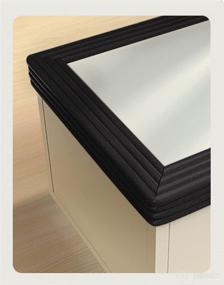 img 1 attached to 👶 Baby Safety Edge Protector: Soft Extra-Wide Foam Padding with Strong Adhesive Tape - 14.75ft, Black. Protects Sharp Edges on Table, Furniture, Fireplace, and Cabinet. Baby Proofing Safety Guards.