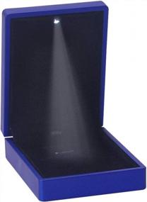 img 4 attached to Blue LED Pendant Gift Box For Jewelry: Perfect Display And Packaging Solution
