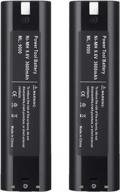 3.6ah replacement battery compatible with makita 9.6v battery 9000 9001 9002 9033 9600 193890-9 192696-2 632007-4 2pack logo
