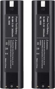 img 4 attached to 3.6Ah Replacement Battery Compatible With Makita 9.6V Battery 9000 9001 9002 9033 9600 193890-9 192696-2 632007-4 2Pack