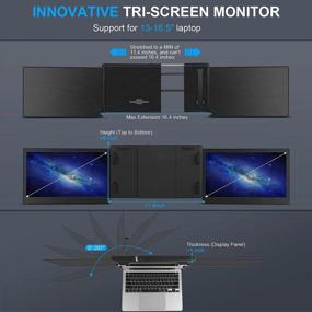 img 1 attached to Enhance Your Display Experience with Taotuo Portable FreeSync Monitor - 13.3", 1920X1080P, OFIYAA P2 PRO".