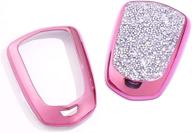 🔑 royalfox(tm) 3d bling keyless entry remote smart key fob case cover – fits 2016-2020 cadillac ct6 xt5 cts xts srx ats dts sts – 4 5 6 buttons – pink логотип