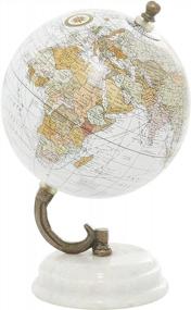 img 3 attached to White Marble Globe Deco 79 5" X 5" X 8