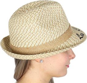 img 2 attached to Stay Sun-Safe In Style With Our Straw Bucket Fedora Beach Hats For Women And Men