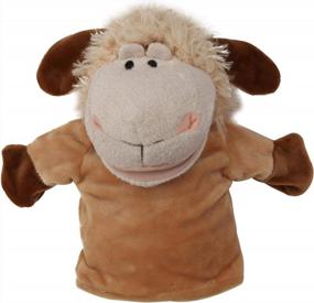 img 1 attached to BetterLine 9.5 Inch Soft Plush Cow And Sheep Hand Puppets For Kids - Perfect For Storytelling, Teaching, Preschool Role-Play Toy Puppets (Set Of 2)