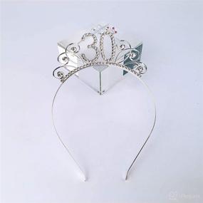 img 3 attached to Birthday Headband Headpiece Accessories Silver