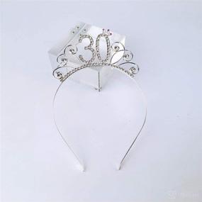 img 1 attached to Birthday Headband Headpiece Accessories Silver