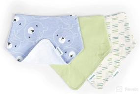 img 3 attached to 👶 Easy Eater™ 3-Pack Bandana Bib Set for Babies - Kodi™ &amp; Easy Eater™ 3-Pack Burp Cloth Set for Babies - Kodi™