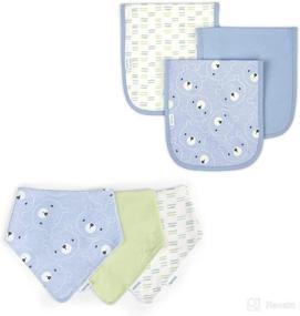 img 4 attached to 👶 Easy Eater™ 3-Pack Bandana Bib Set for Babies - Kodi™ &amp; Easy Eater™ 3-Pack Burp Cloth Set for Babies - Kodi™