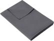 twin size weighted blanket cover for kids (41"x60"), dark grey, soft comfortable duvet cover all season, machine washable comforter cover logo