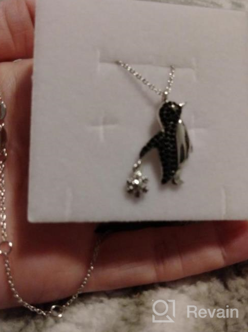 img 1 attached to YAFEINI Sterling Silver Heart Penguin Necklace - Cute Penguin Pendant for Penguin Lovers - Perfect Penguin Gifts for Women and Girls review by Ashley Leckie