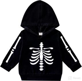 img 4 attached to Toddler Halloween Pumpkin Sweatshirts Pullover Apparel & Accessories Baby Boys good in Clothing