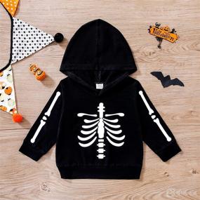 img 3 attached to Toddler Halloween Pumpkin Sweatshirts Pullover Apparel & Accessories Baby Boys good in Clothing