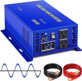 img 4 attached to 🔌 XYZ INVT 800W Pure Sine Wave Inverter for Solar Systems - 24V DC to 110V/120V AC Power Converter