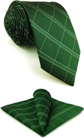 img 4 attached to Classic Unique Checkes Neckties Business Men's Accessories best on Ties, Cummerbunds & Pocket Squares