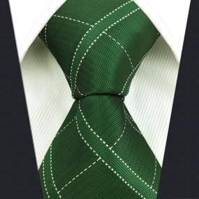 img 2 attached to Classic Unique Checkes Neckties Business Men's Accessories best on Ties, Cummerbunds & Pocket Squares