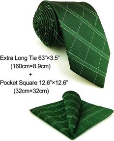 img 3 attached to Classic Unique Checkes Neckties Business Men's Accessories best on Ties, Cummerbunds & Pocket Squares